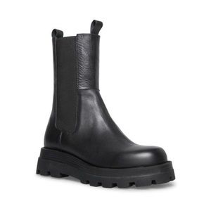 Steve Madden Explorer Black Leather Boot size 6.5